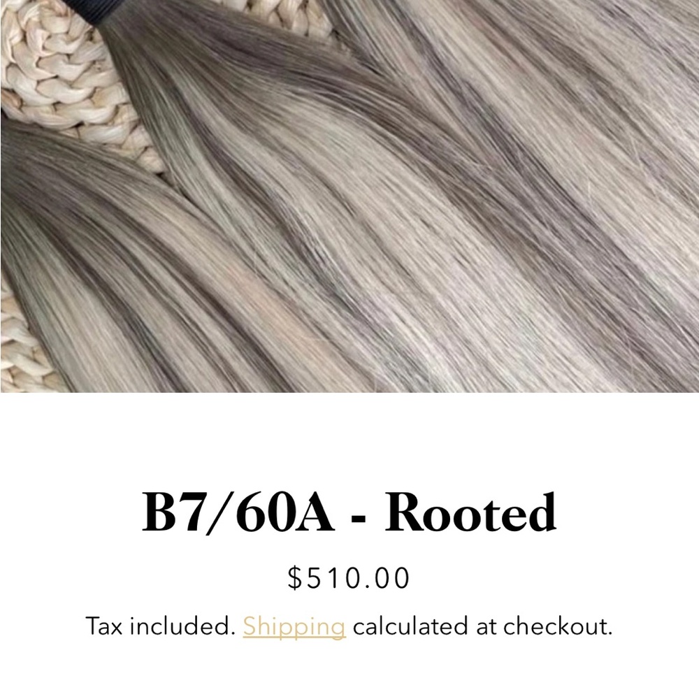 B7/60A Rooted Hair Extensions